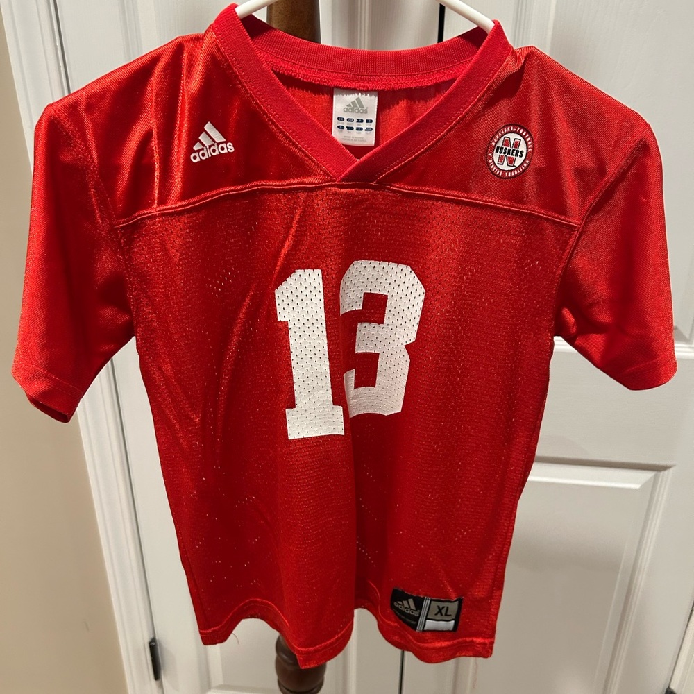 University of Nebraska Lincoln football jersey kids size xl - never worn